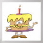 happy silly birthday cake cartoon