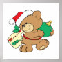 tagged for christmas teddy bear