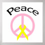 Light Pink Peace Word & Ribbon