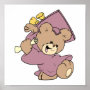 girl graduation cute teddy bear design