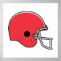 Red Football Helmet