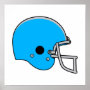Light Blue Football Helmet