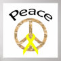 Desert Camo Peace Ribbon & Word