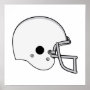 Gray football helmet