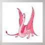 Pretty Pink Fantasy Dragon
