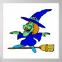 Broom Surfing Witch
