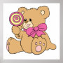 Cute Baby Teddy Bear with Lollipop