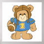 Football Teddy Bear Design