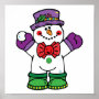 silly happy snowman
