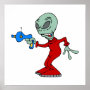 Alien with ray gun