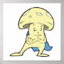 silly superhero hero fungi mushroom cartoon charac