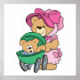 Mommy N Baby Bear in Stroller
