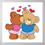 give a smooch kiss valentine teddy bears design