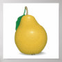 realistic golden pear