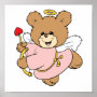cute little valentine cupid teddy bear design