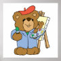 Cute Artist Teddy Bear