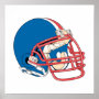 Blue & Red Football Helmet