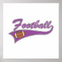 Purple football logo