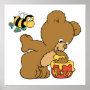 Funny Bear Sneaking Honey