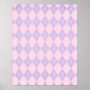 pink and lavender argyle pattern