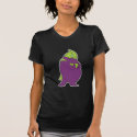 silly superhero eggplant cartoon character