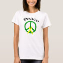 Green Peace Word & Ribbon