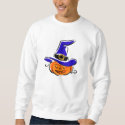 Pumpkin in witches hat