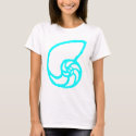 Shell Cut Out Cyan The MUSEUM Zazzle Gifts