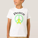 Sea Green Peace Word & Ribbon