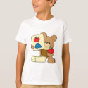 cute school teddy bear A is for Apple