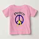 Navy Blue Peace Word & Ribbon