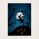 spooky halloween night witch and spiders vector