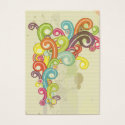 colorful rainbow color retro swirls design