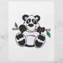 cute panda hanging from branch