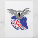 australian flag koala bear design