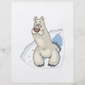 polar bear poking out of snow