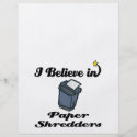 i believe in paper shredders