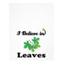 i believe in leaves