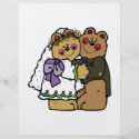 cute bride and groom teddy bear design