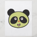 happy baby panda face