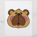 cute country style bear face