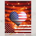 american pride heart design