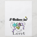 i believe in lent