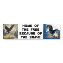 img, 22 eagle, HOME  OF  THE  FREEBECAUSE  OF  ... bumper stickers