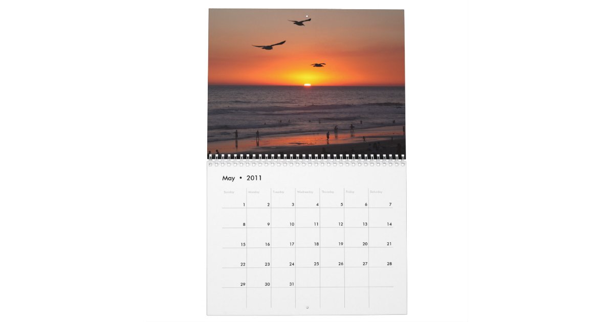 IMG_3053, Huntington Beach California 2011 Calendar Zazzle