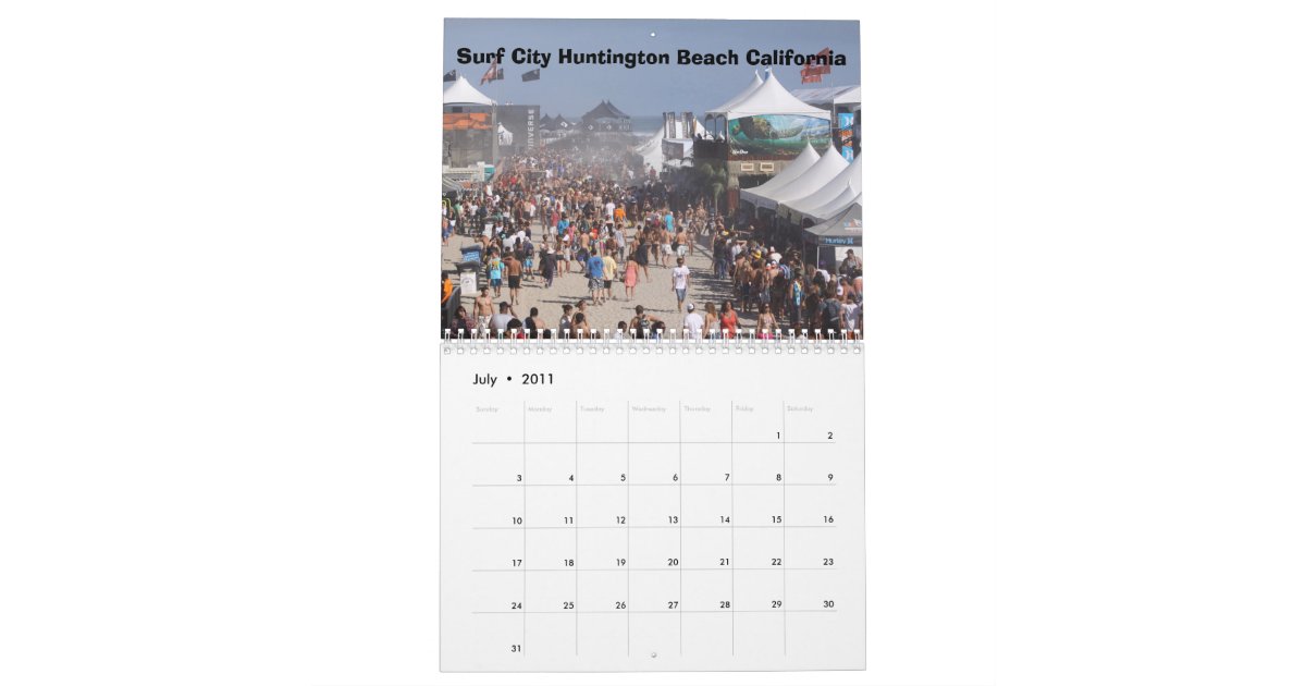 IMG_3053, Huntington Beach California 2011 Calendar Zazzle