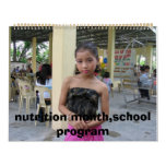 IMG_3966, nutrition month,school program Wall Calendar