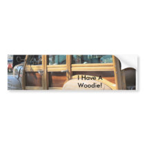 IMG_7869, I Have A Woodie! bumper stickers
