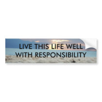 IMGP4174, LIVE THIS LIFE WELL WITH RESPONSIBILITY bumper stickers