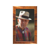 Imitation wood border for 8x10 photo